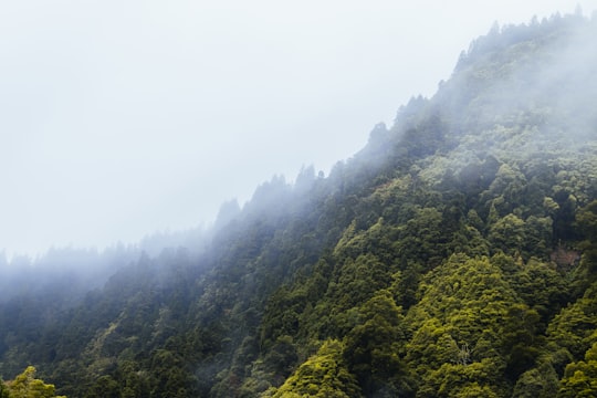 mountains during daytime in Furnas Portugal