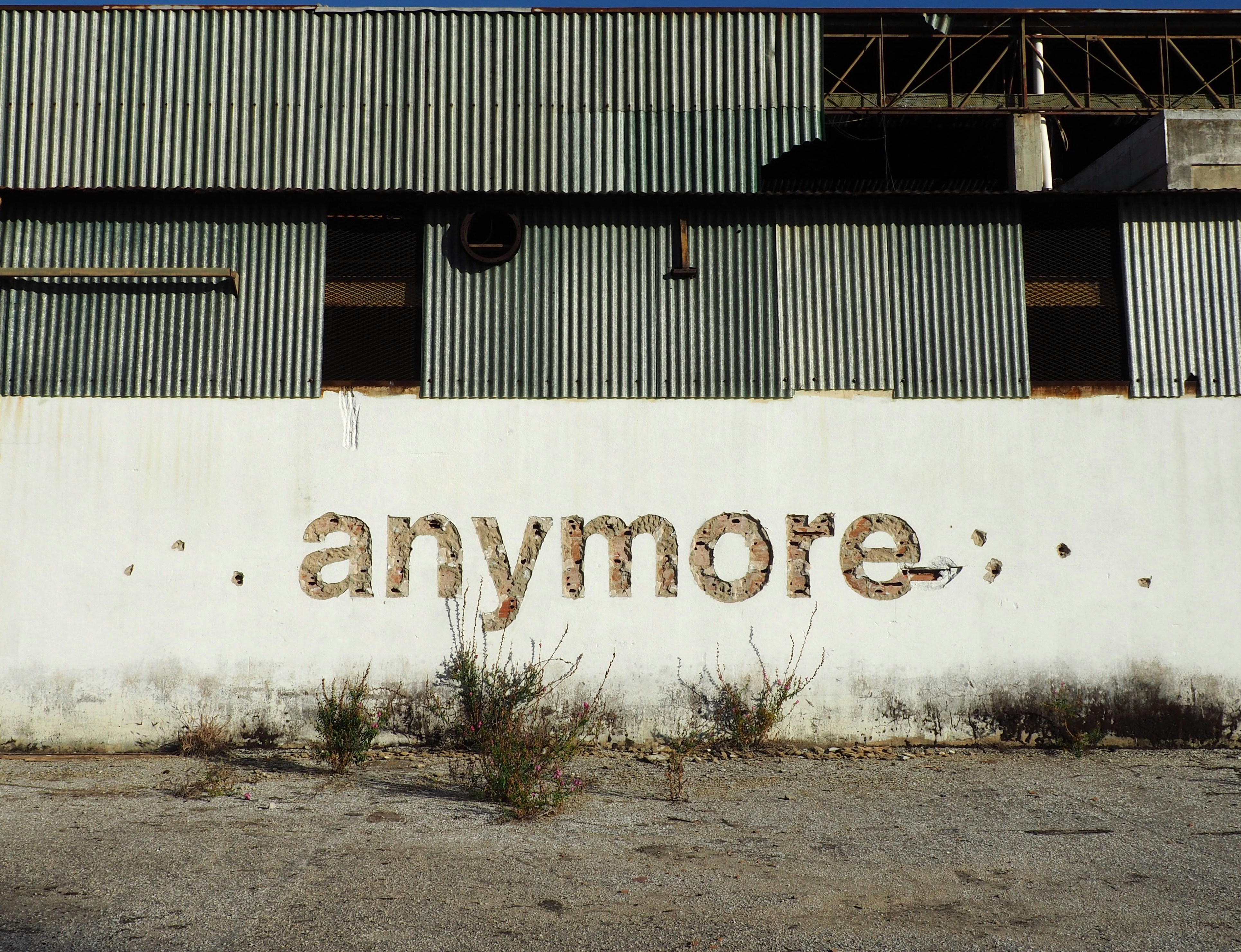 white and brown anymore wall art
