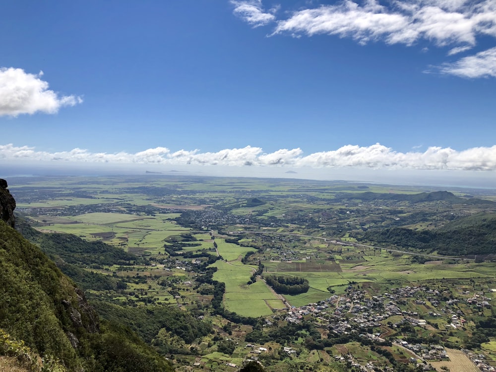 bird's-eye view photo of valley