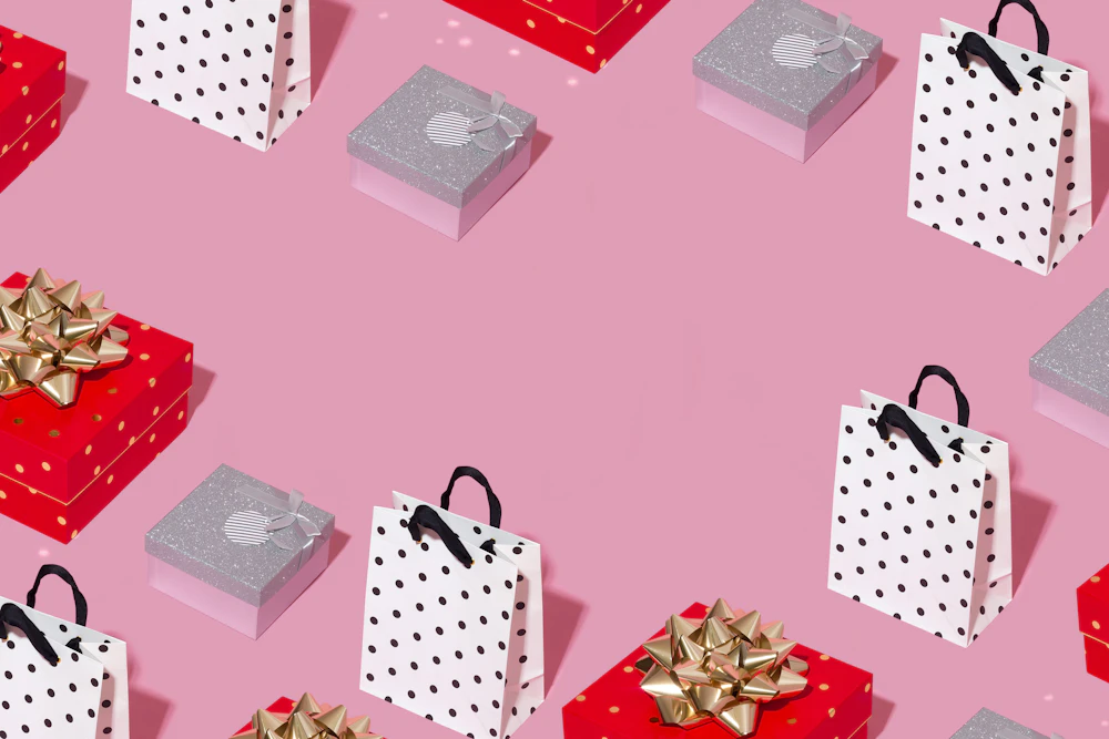Cajas de regalo de colores variados