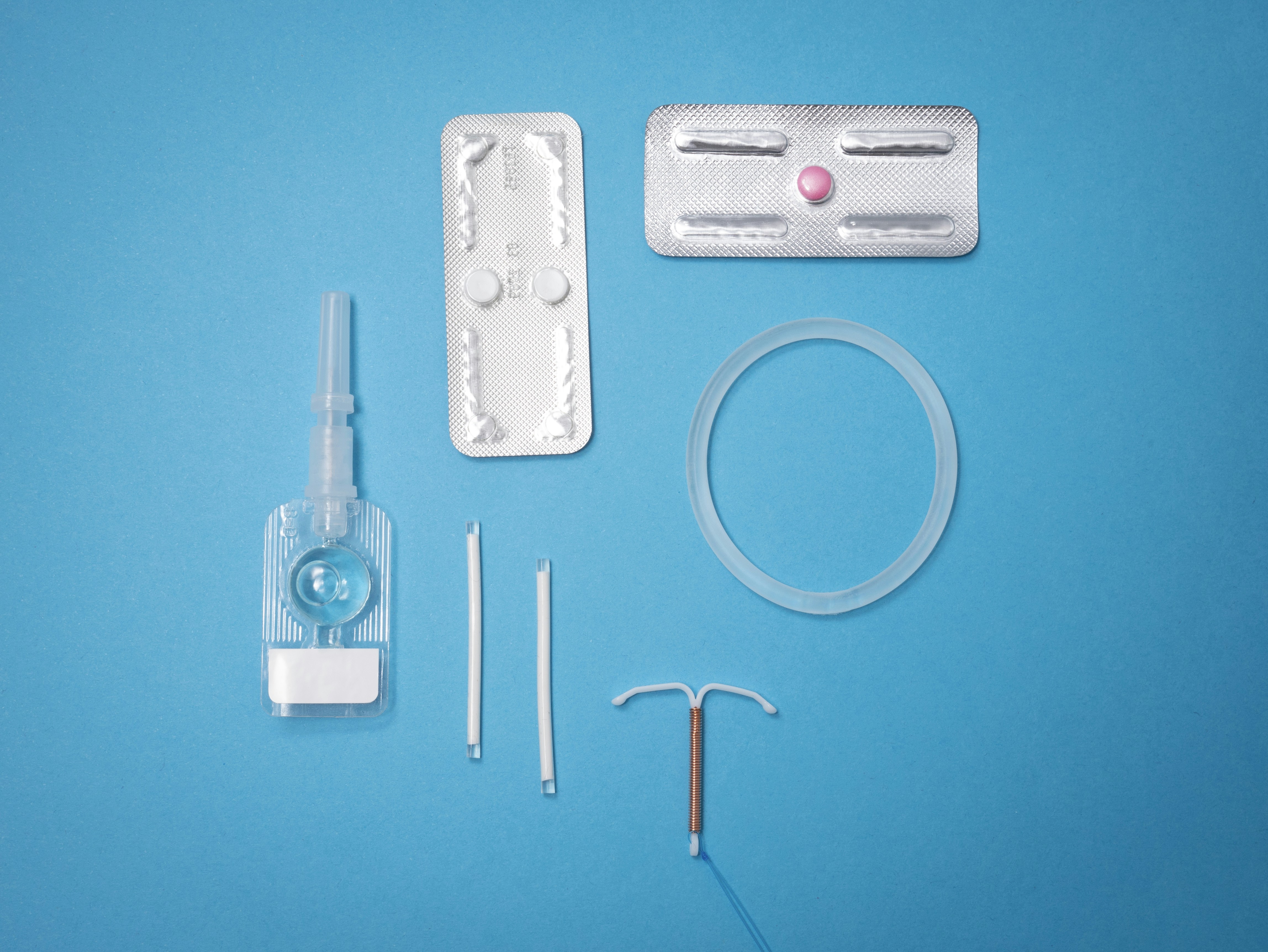Selection of reproductive health supplies: DMPA, Implants, Emergency Contraceptives, IUD, Vaginal ring