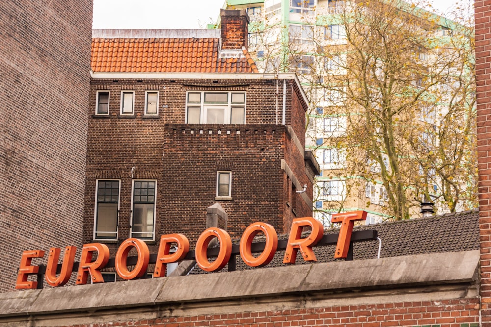 Europoort signage near building