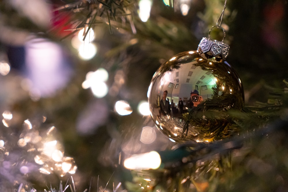 yellow Christmas bauble