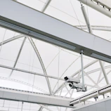 white surveillance camera
