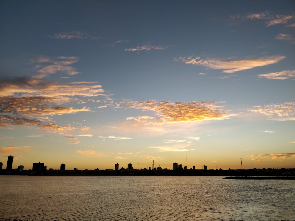 silhouette of buildings