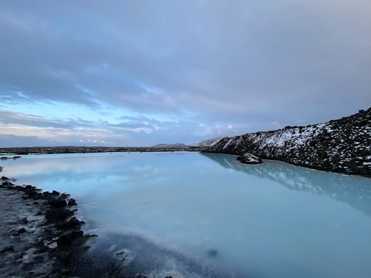 hot spring on rocks in Blue Lagoon Iceland