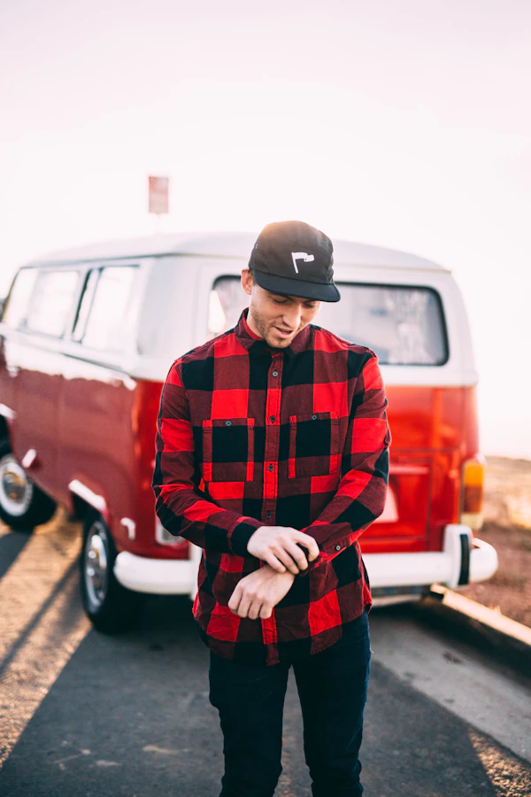 Durable work button-down shirt