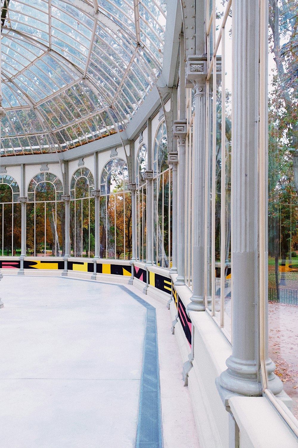 a skateboarder is skating on an ice rink