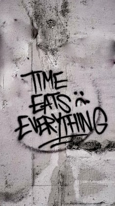 time eats everything wall art