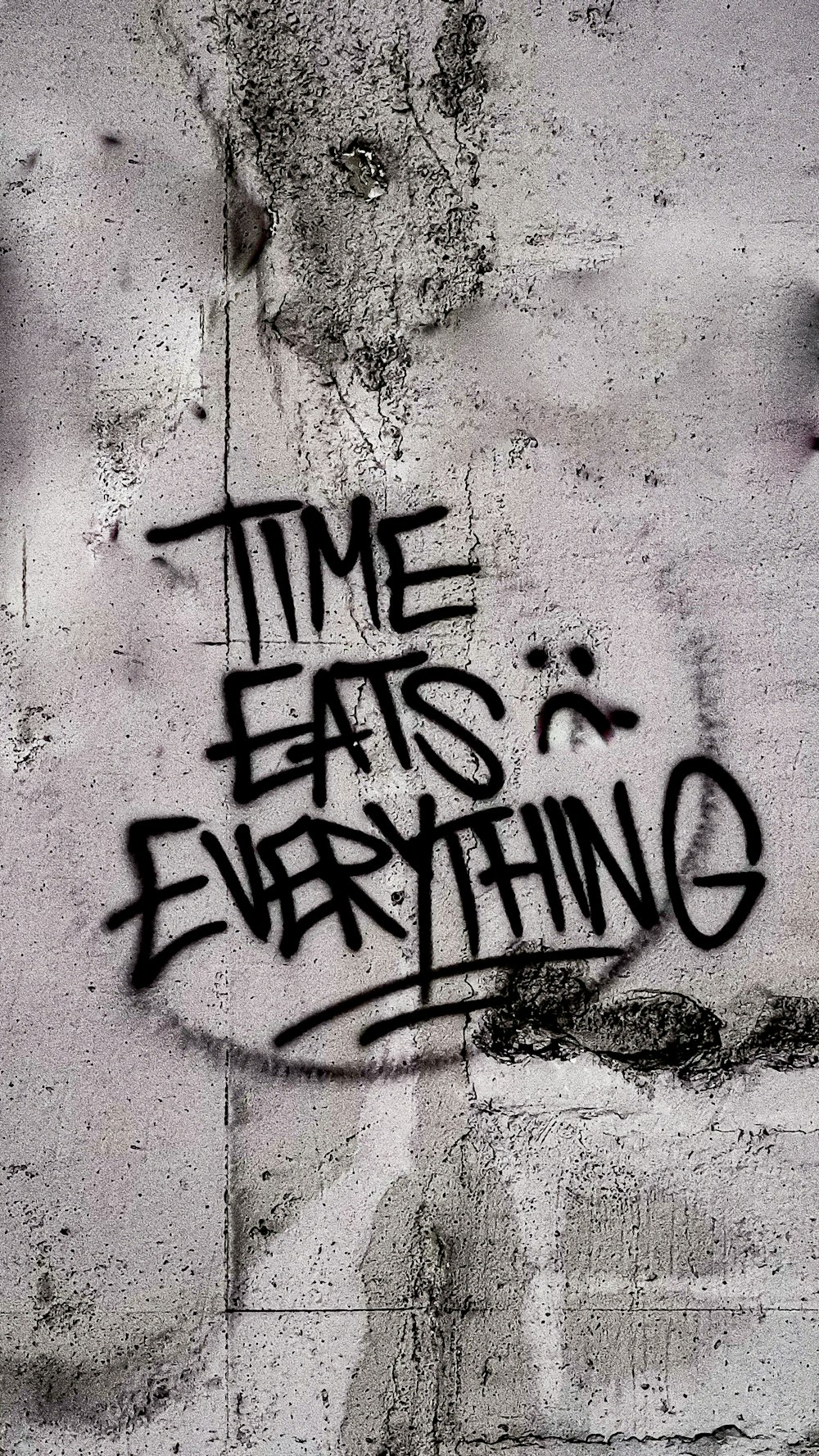 El tiempo se lo come todo Arte mural