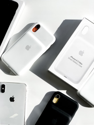 Apple iPhone Xs Max Smart Battery case beside box