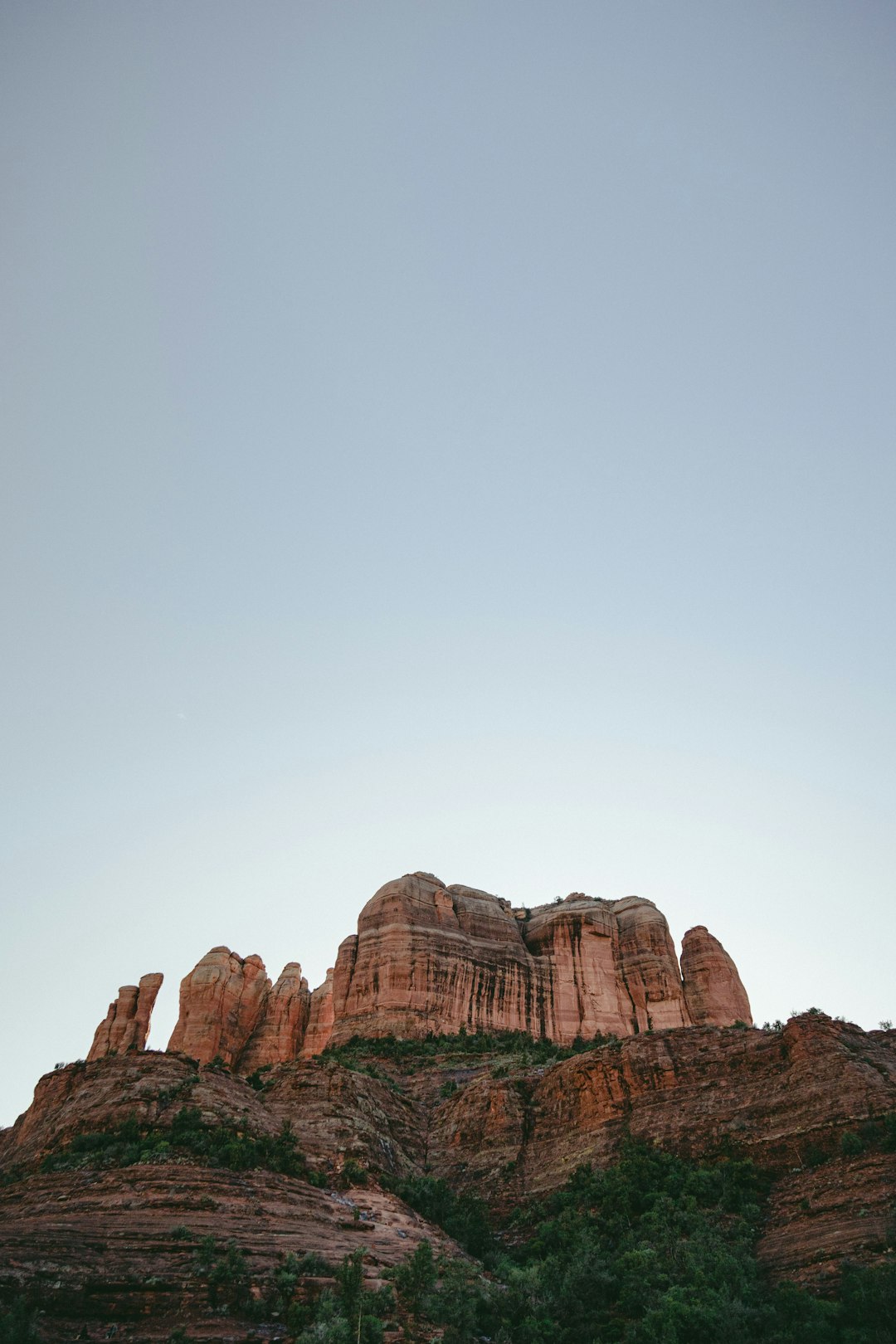 brown rock formation