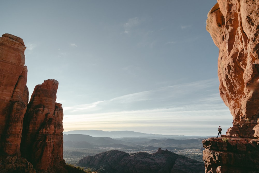 brown rock formation