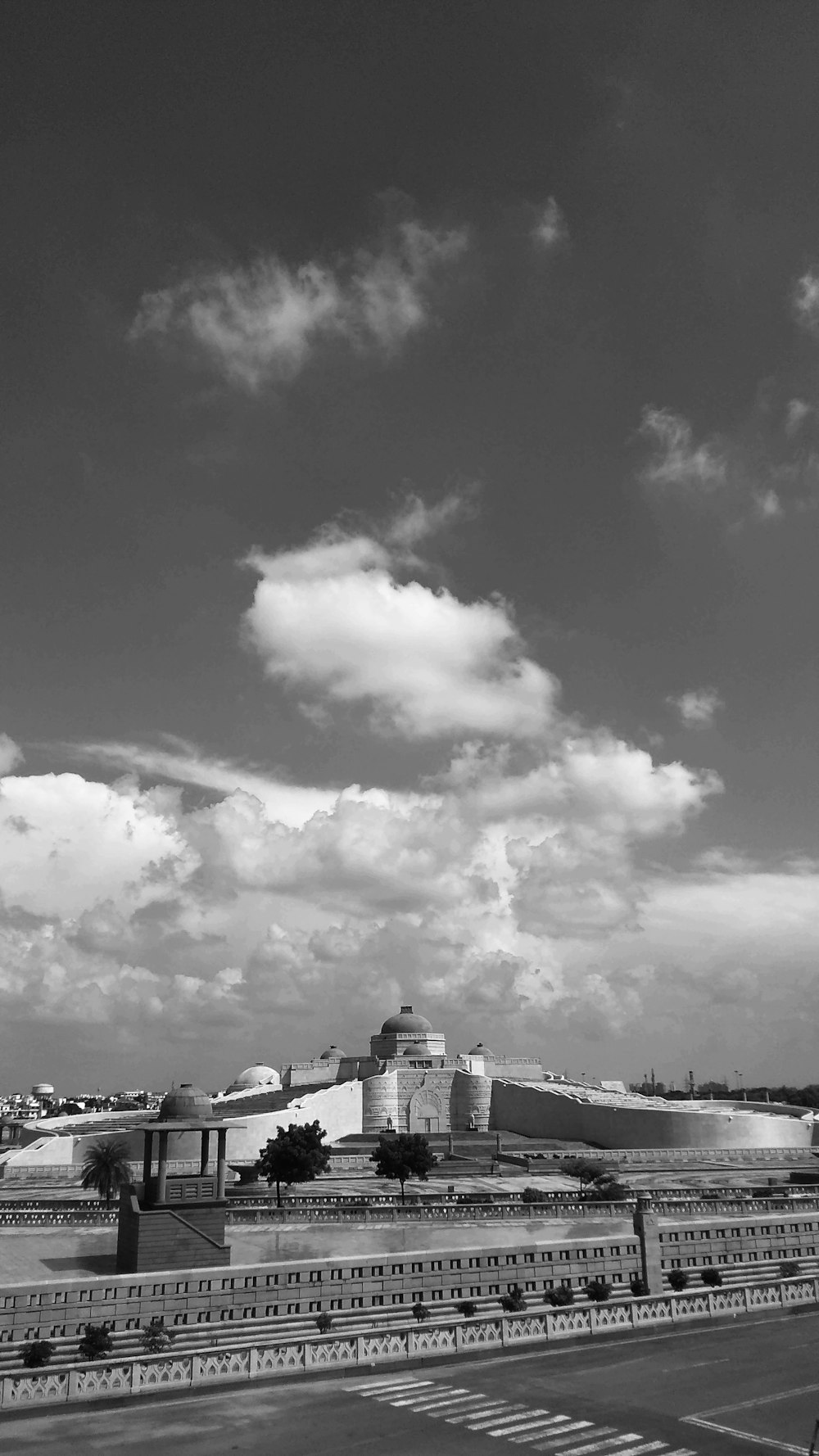 grayscale photography of dome building