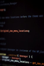 monitor showing HTML codes