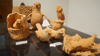 A collection of Ernie Edmonds' latest creations displayed together.