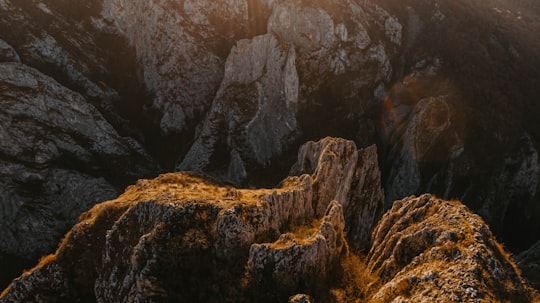 landscape photography of mountain in Turda Romania