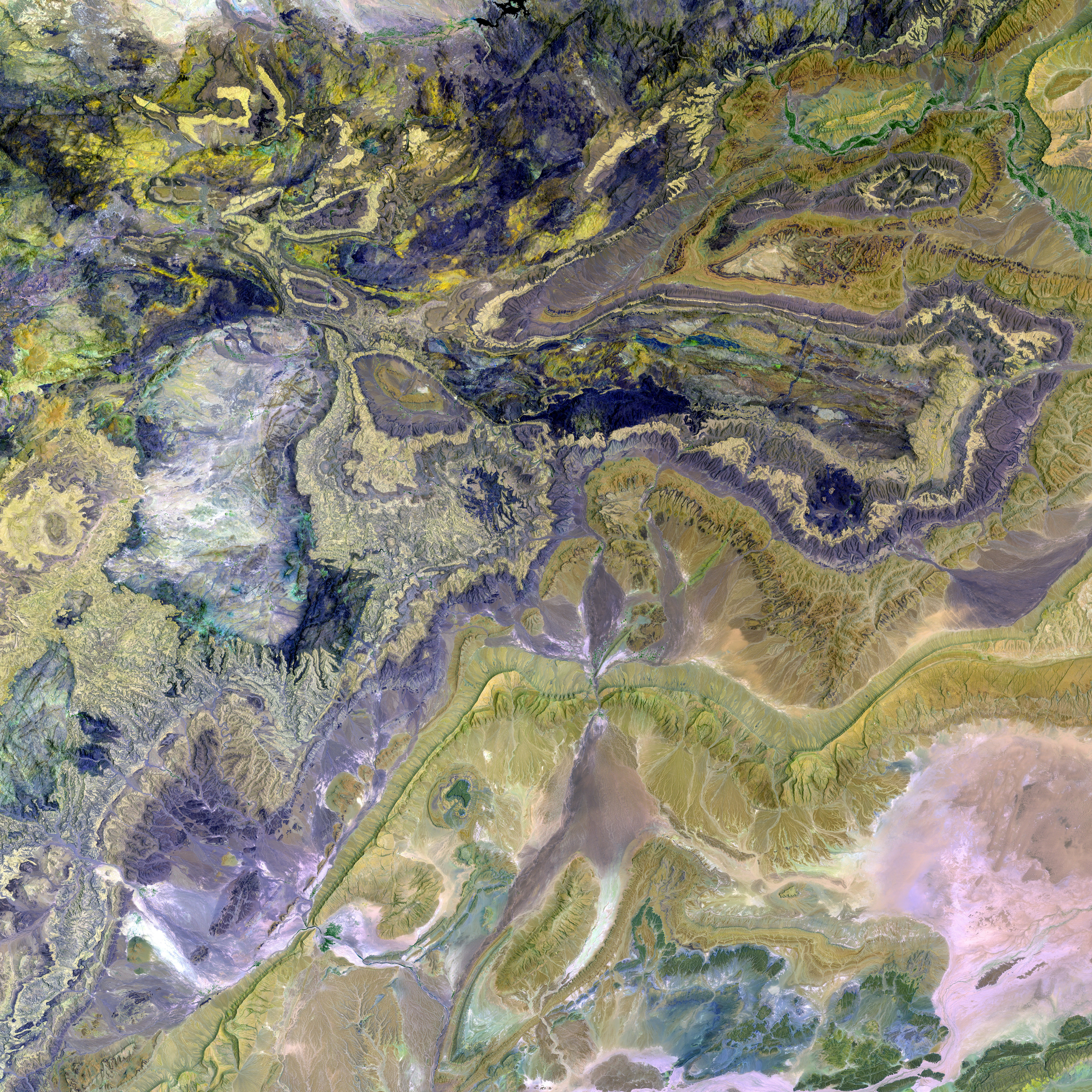 These are the Anti-Atlas Mountains, part of the Atlas Mountain range in southern Morocco, Africa. The region contains some of the world's largest and most diverse mineral resources, most of which are still untouched.