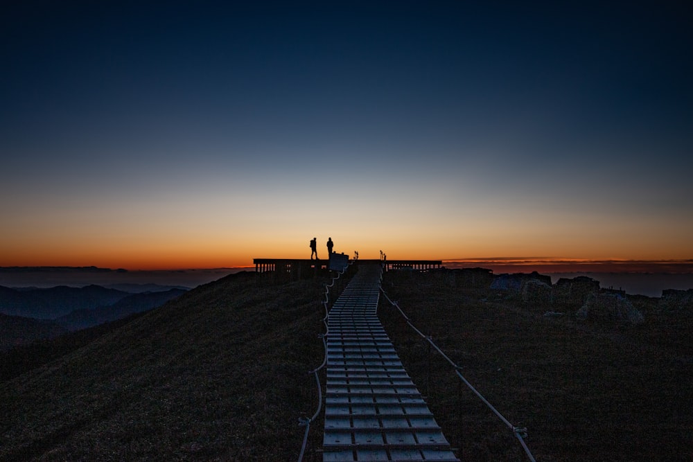 silhouette of people standing