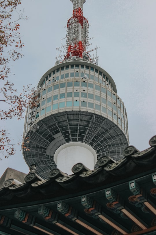 gray concrete tower in Seoul Tower South Korea