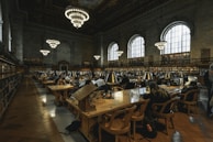 people sitting inside building