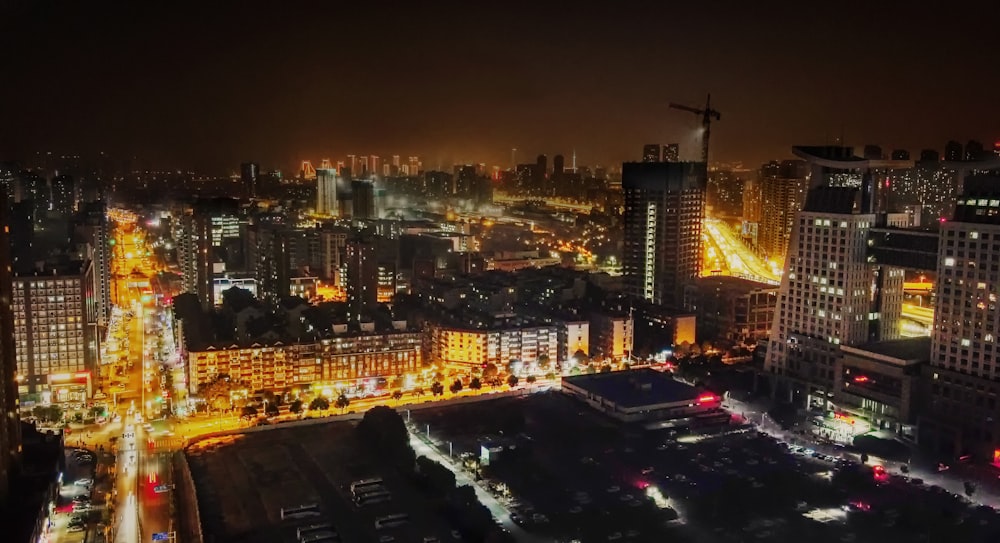 city during night