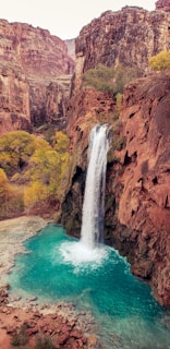 aerial photography of waterfalls during daytime
