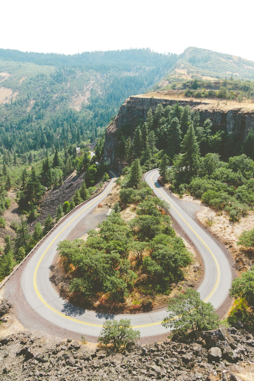 curve road on hill