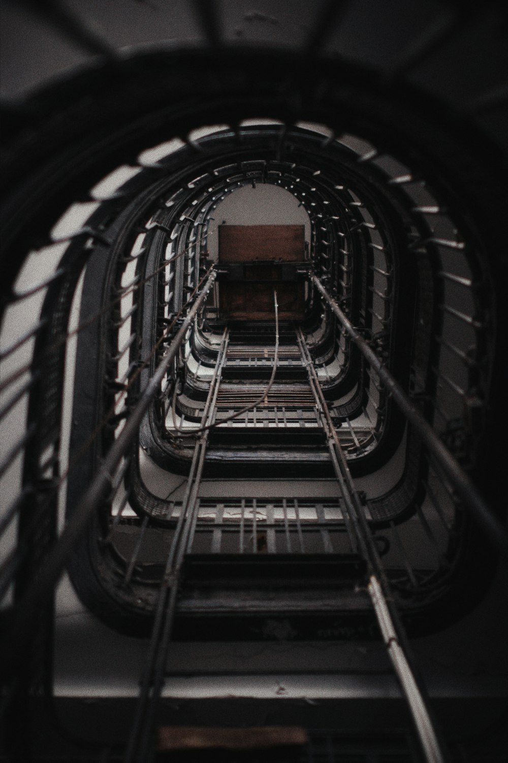 low-angle photography of building stairs