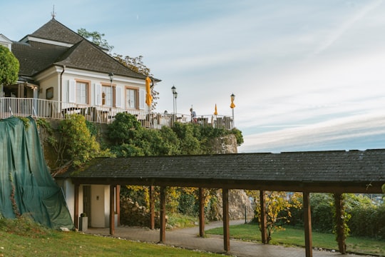 empty walkway by house at daytime in Freiburg im Breisgau Germany