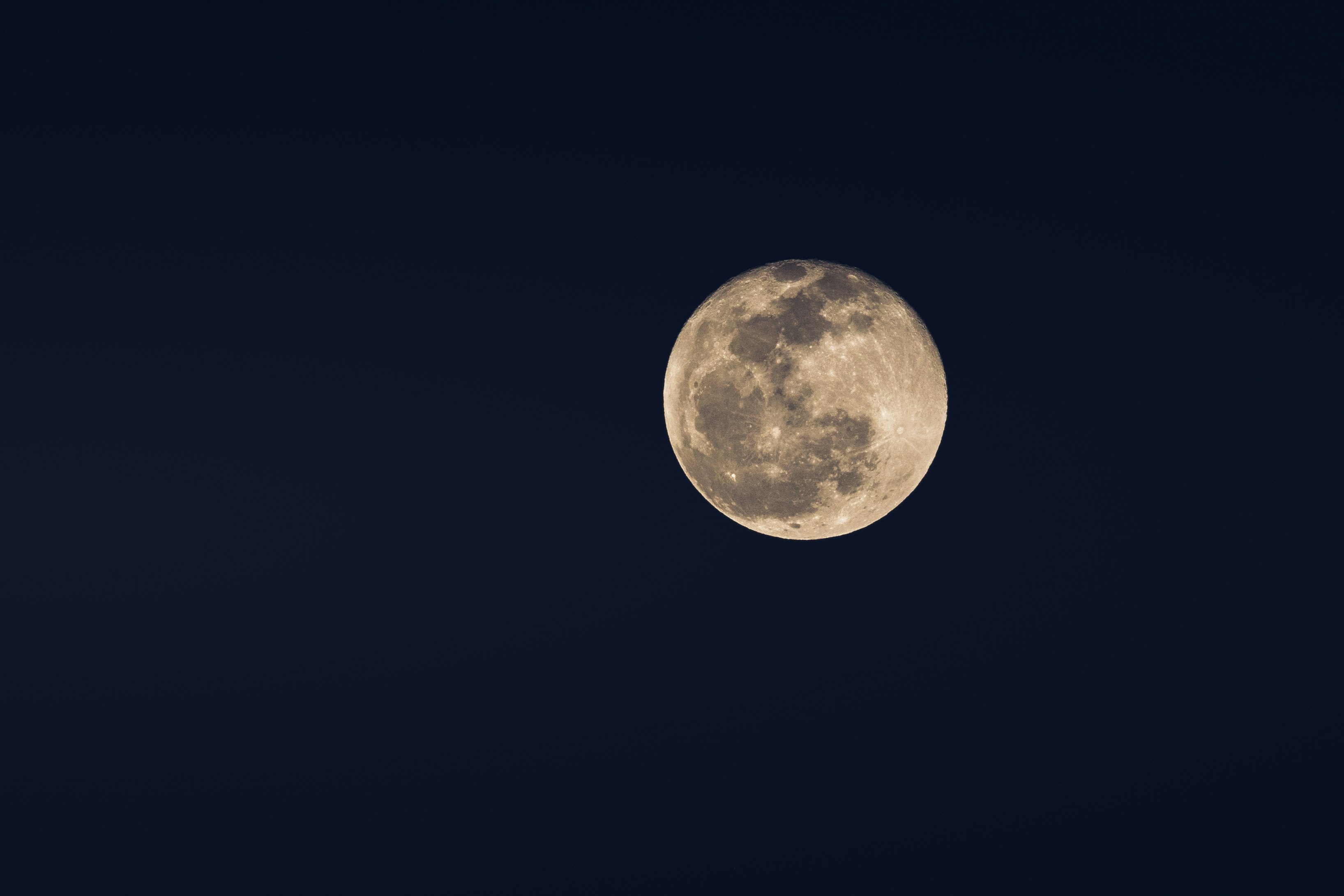 full moon at night