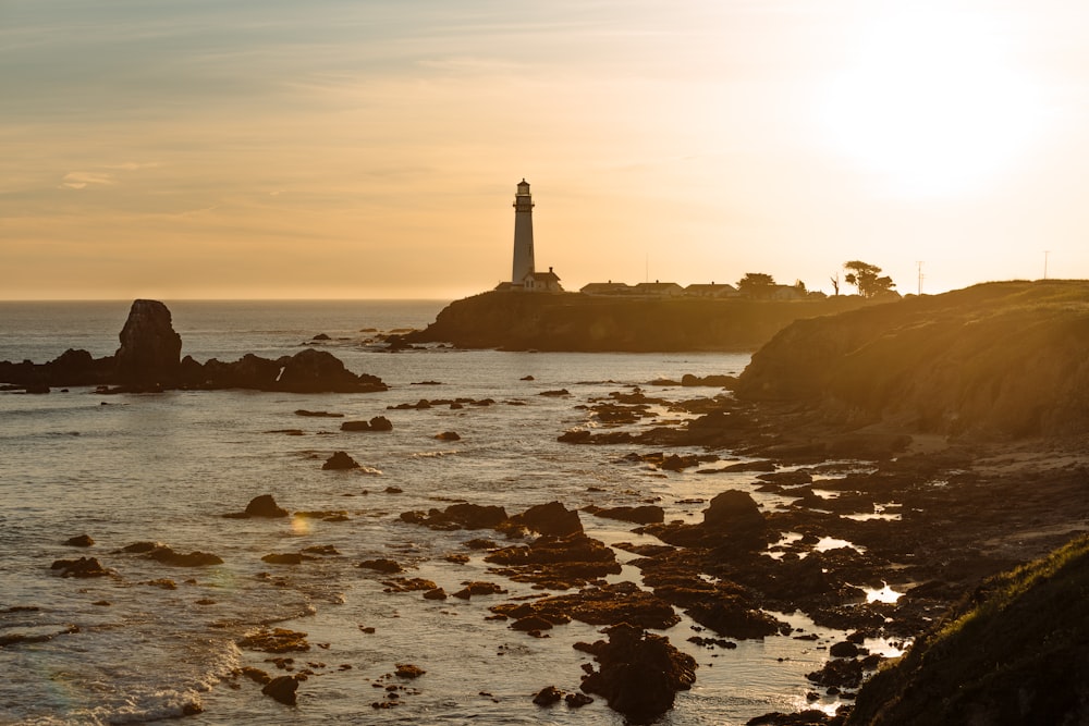 white lighthouse