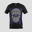 A trendy T-shirt featuring a bold, custom graphic print