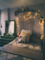 brown throw pillows on bed