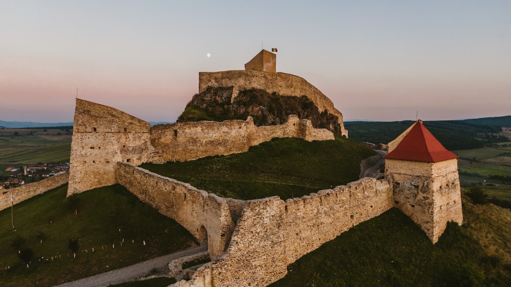 brown concrete castle