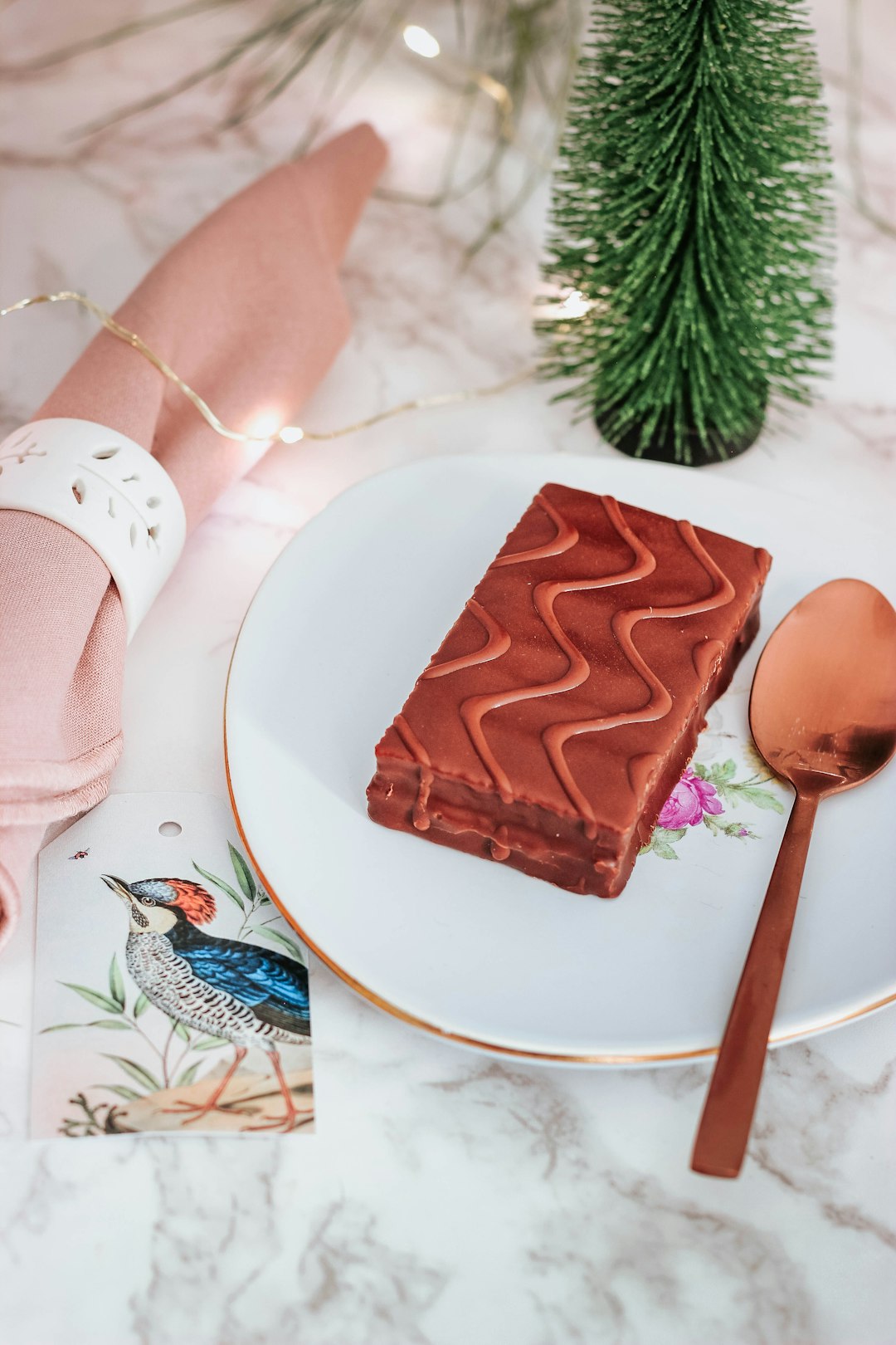 chocolate cake on plate