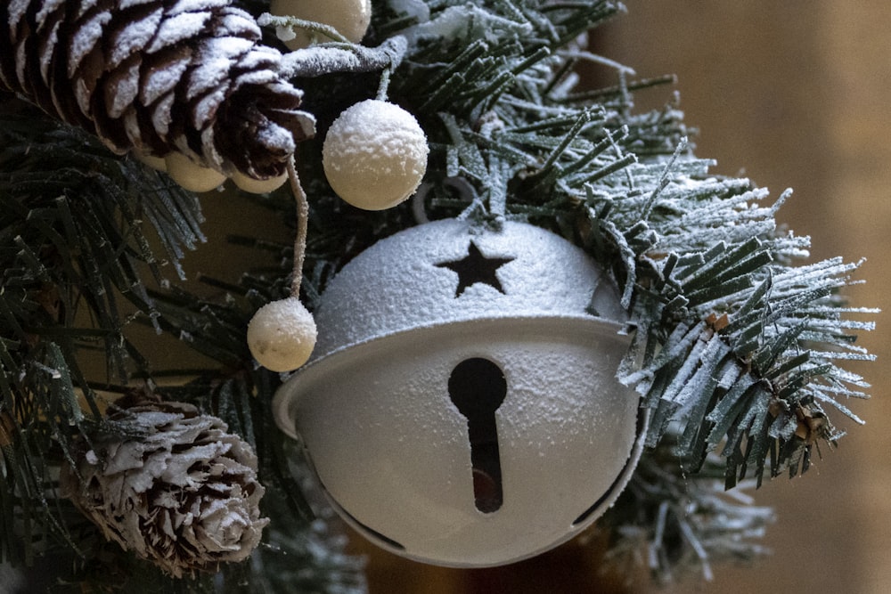 grey Christmas baubles