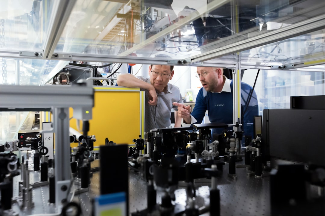 Professionals working in manufacturing unit