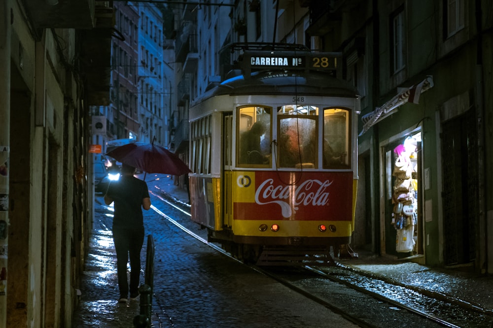 man under umbrella