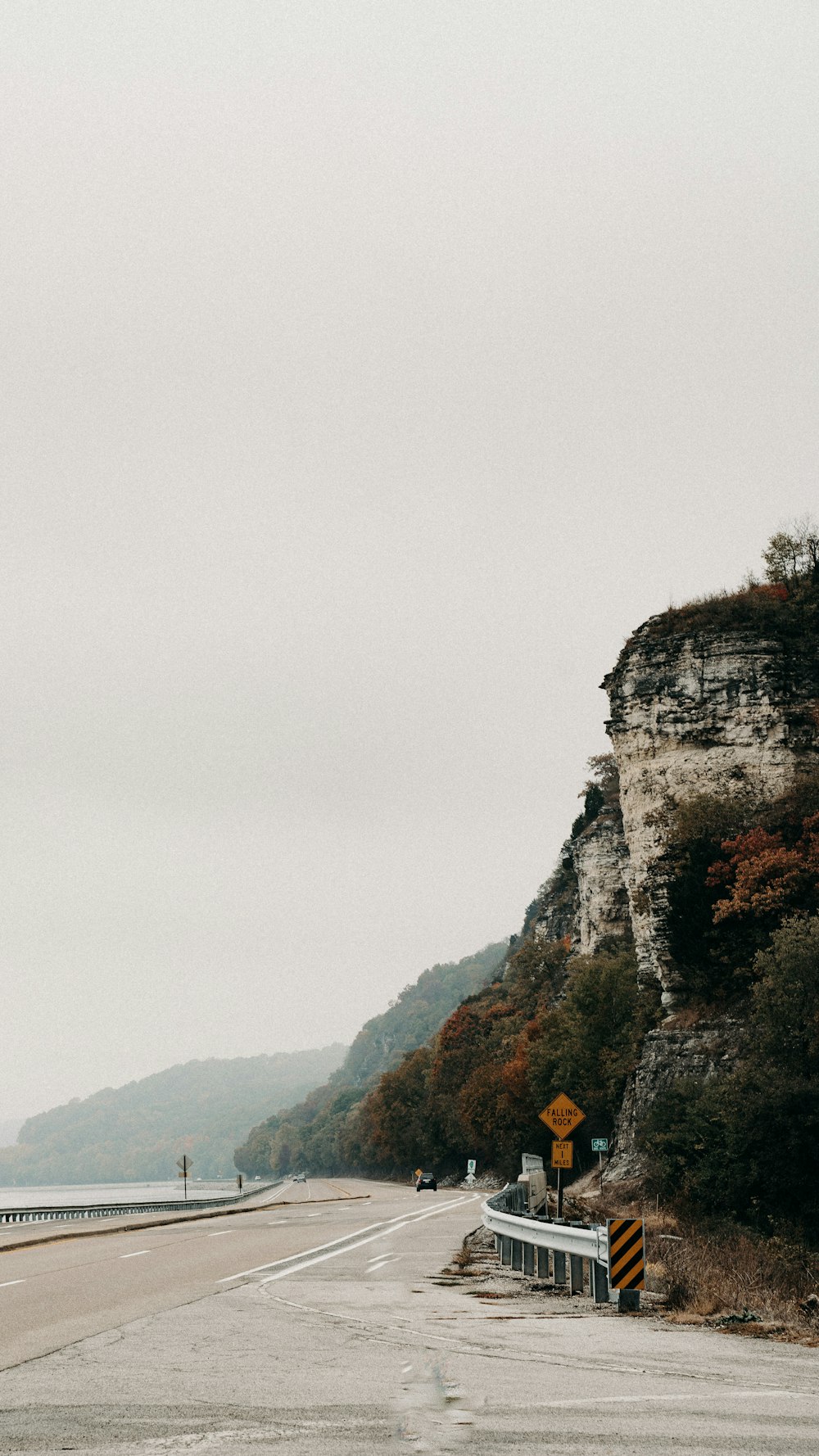 hills beside sea