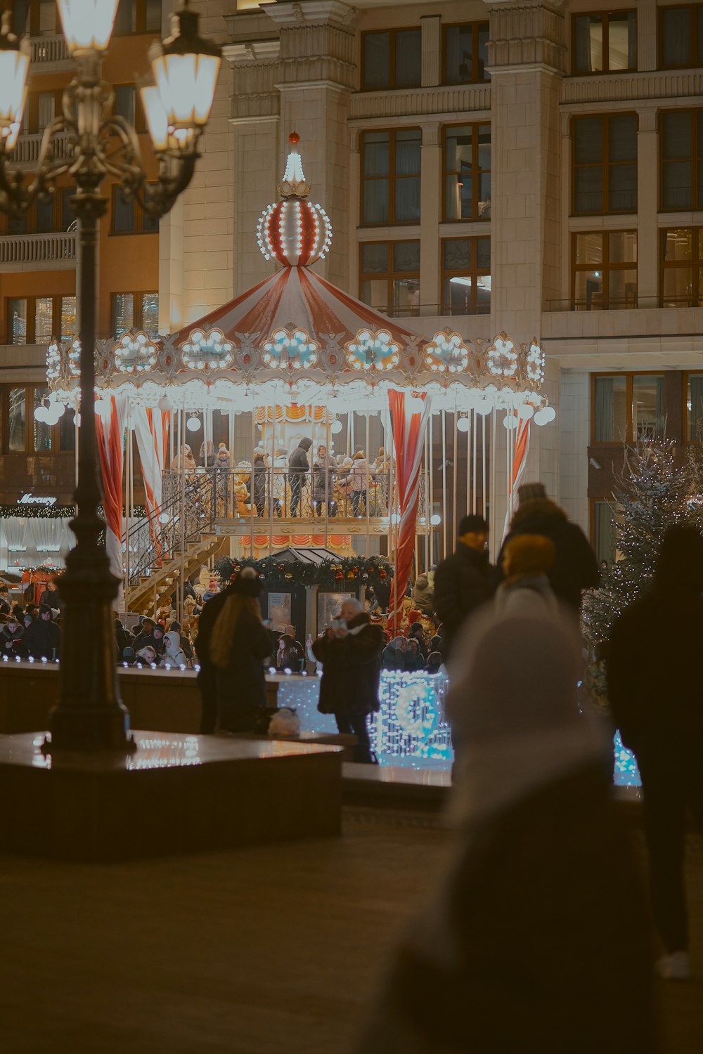 lighted carousel