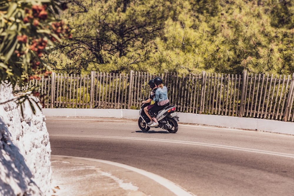 person riding motorcycle