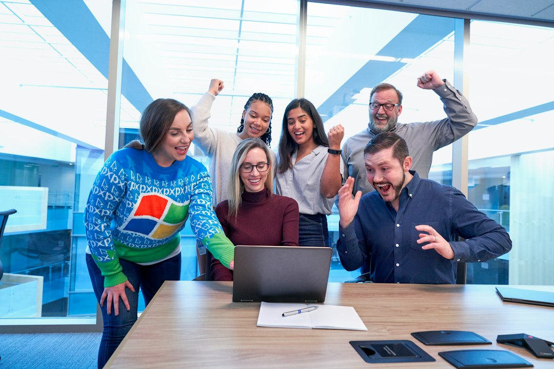 Team collaborating on a custom CRM