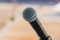 black microphone
