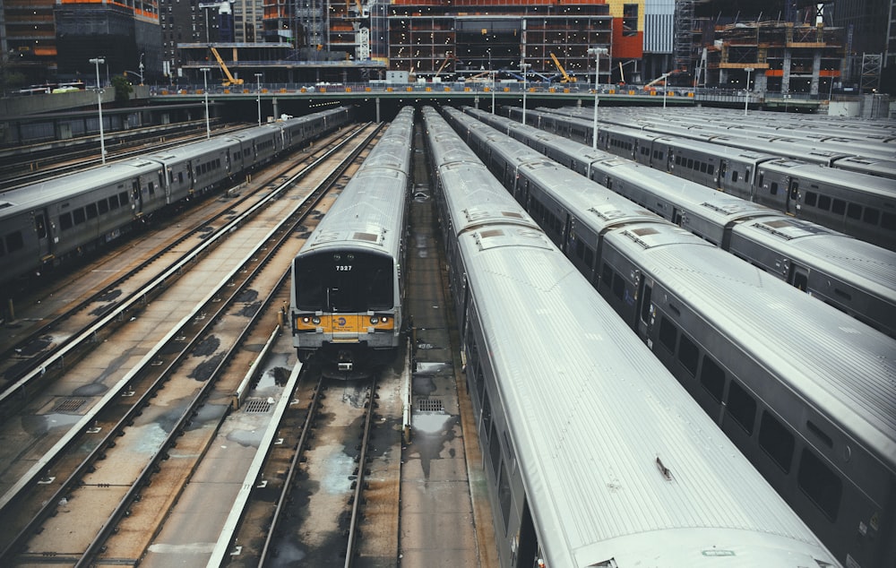 gray train station