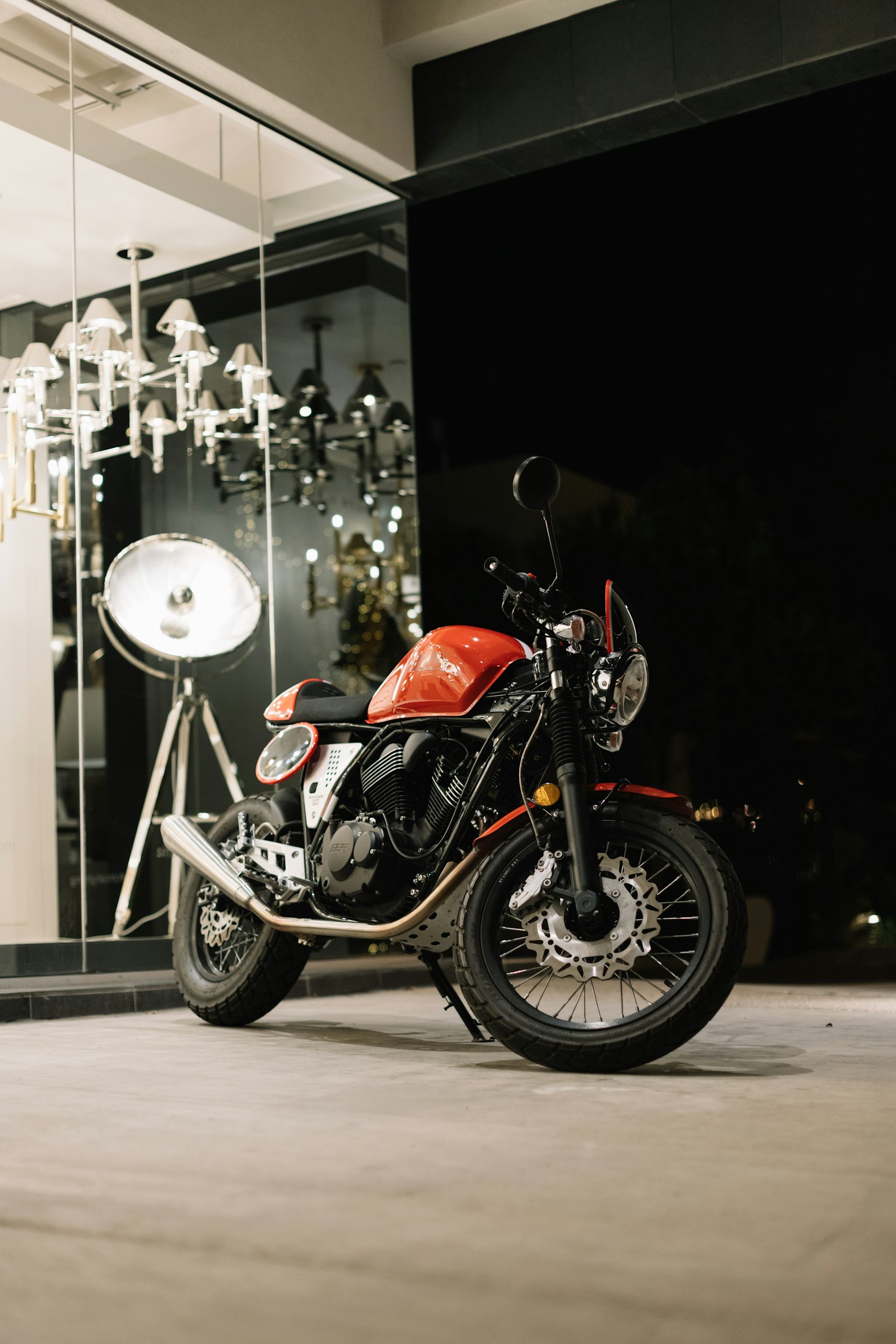Canon EOS 6D Mark II + Canon EF 50mm F1.4 USM sample photo. Red motorcycle photography
