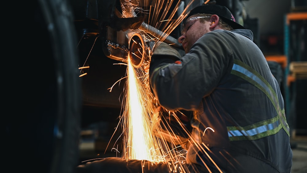 man doing machine tool