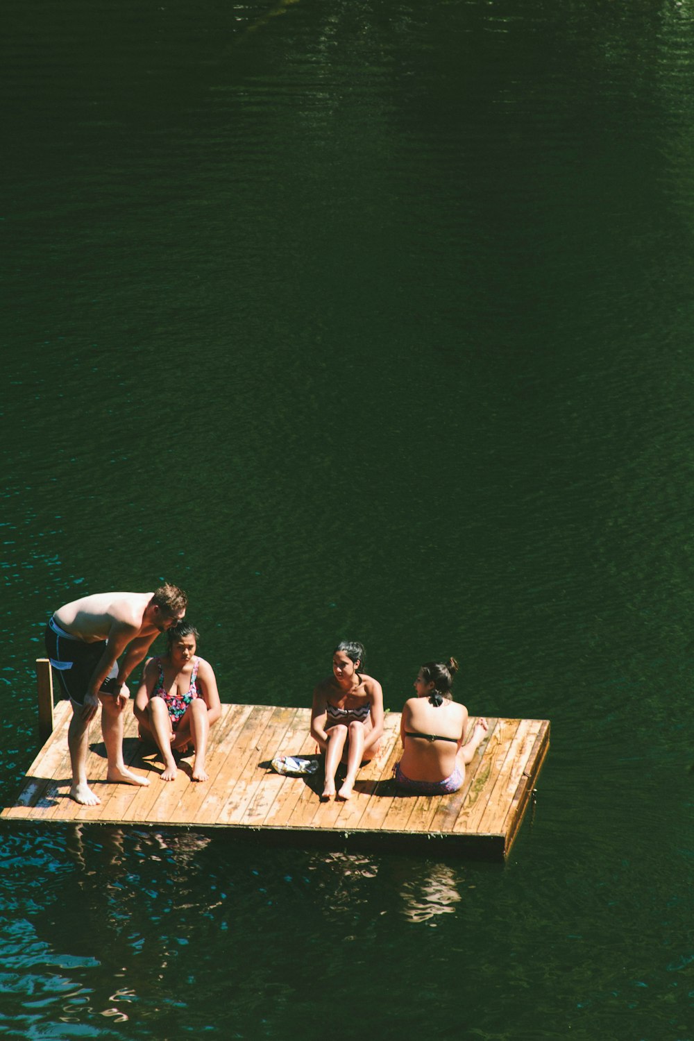 people on dock