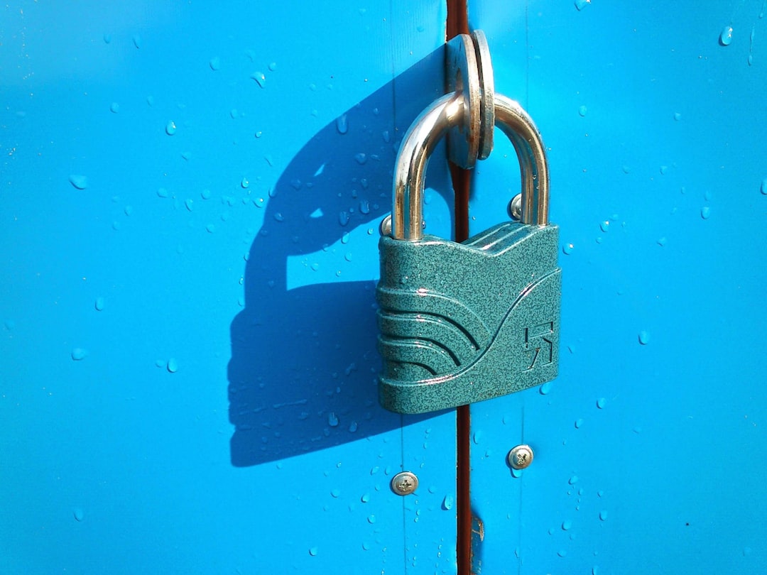  blue padlock lock