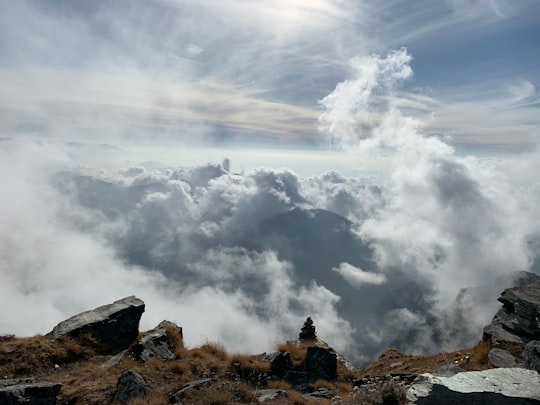 cloudy sky during daytime in Tungnath India